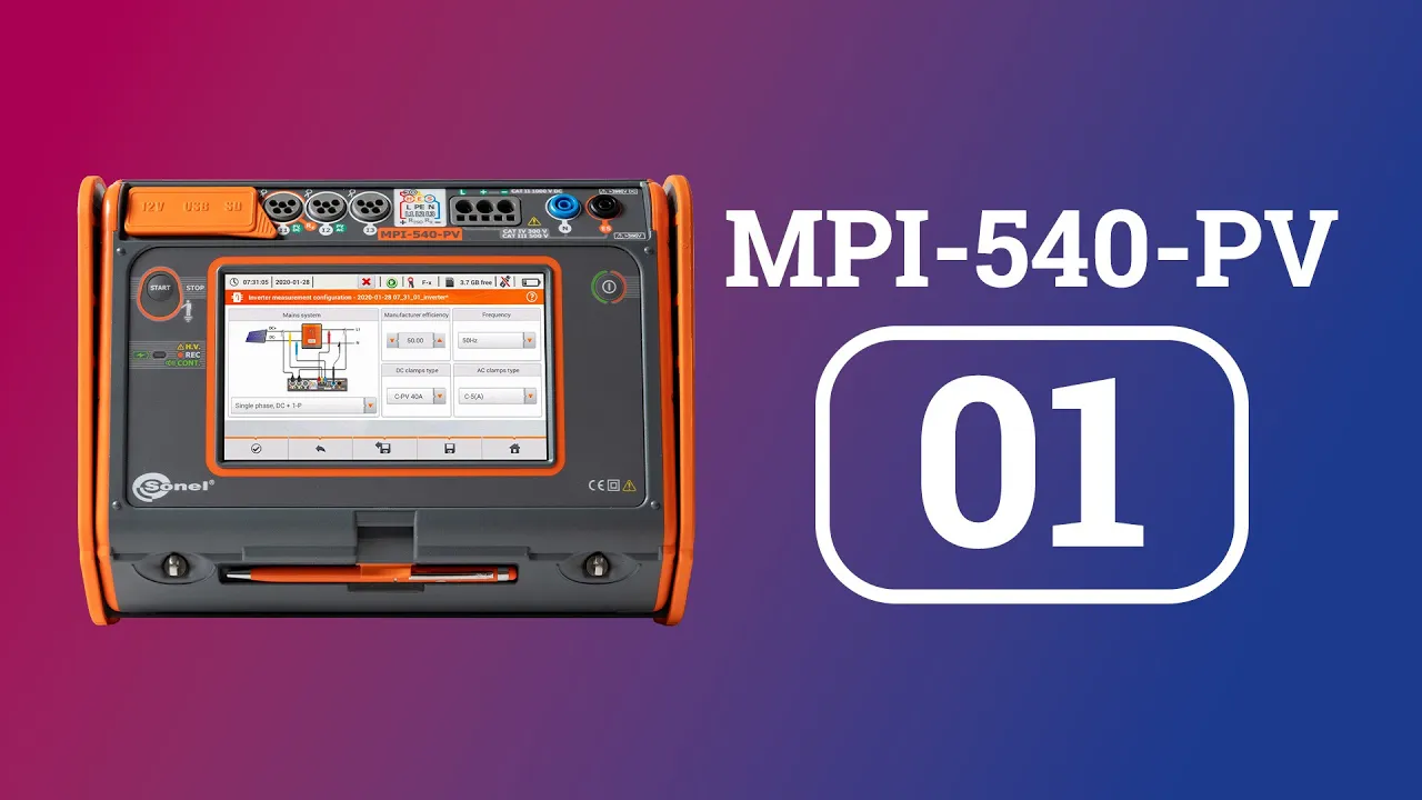 Sonel MPI-540 : le mode enregistreur en direct