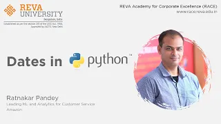 Basic Python Hacks Part 9 - Dates in Python RACE REVA University