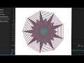 Python pattern program to print amazing pattern using turtle module for beginners part - 12