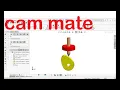 solid work assembly mates cam mate basic motion cam and follower