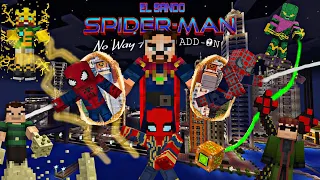 minecraft spider man no way home addon official trailer el sando 