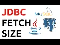 JDBC Fetch Size - High Performance Java Persistence