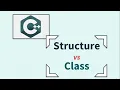 Difference between Structure and Class in C Basic Programming Course in Bangla