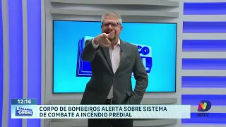 Bombeiros periciam apartamento destruído por incêndio em Chapecó