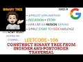 Construct Binary Tree from Inorder and Postorder Traversal Leetcode 106 codestorywithMIK