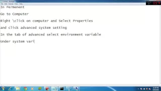 Java Beginners Tutorial How to set Permenent Path of JDK in Windows