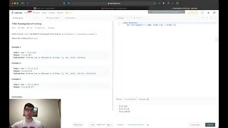 LeetCode Running Sum of 1d array Solution Explained Python