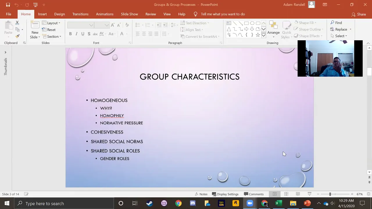 Groups & Their Characteristics