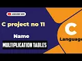 Multiplication tables making using by python python projects