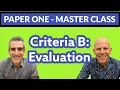 Countdown to Paper One - Master Class