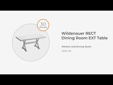 Wildenauer - Rectangular Dining Extension Table - Brown / Black
