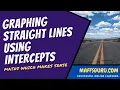 Drawing Straight lines from Intercepts Year 9 Maths MaffsGuru com