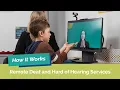 How it Works Remote Deaf and Hard of Hearing Services