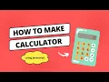 How to Create a Calculator Using HTML CSS JavaScript Beginner-Friendly Project