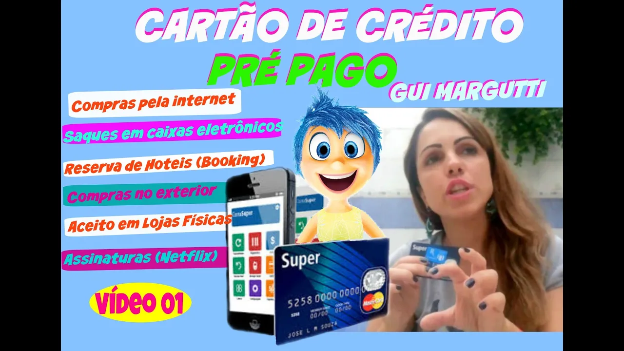 GUI MARGUTTI CARTÃO DE CRÉDITO PRÉ PAGO/ VIDEO 01 SEM CONSULTA FAZ COMPRAS NA INTERNET