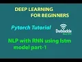 NLP with RNN using lstm model part-1 Pytorch tutorial