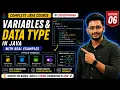 Variables Data Types in Java by Codesofrohan in Hindi