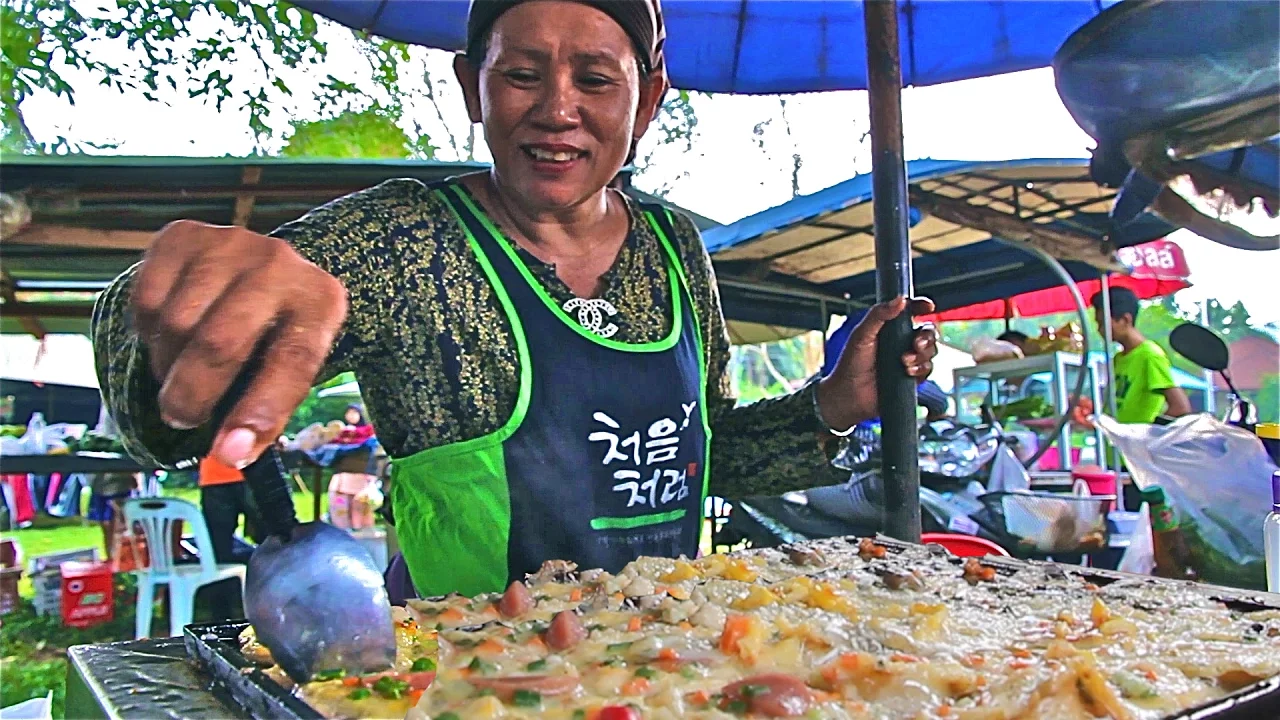 Muslim Thai Street Food Tour in Thailand   A Halal Food Market in Country Thailand