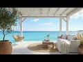 Sun-Kissed Beach Hammock Soft Ocean Breeze Gentle Waves Tranquil Seaside Ambience