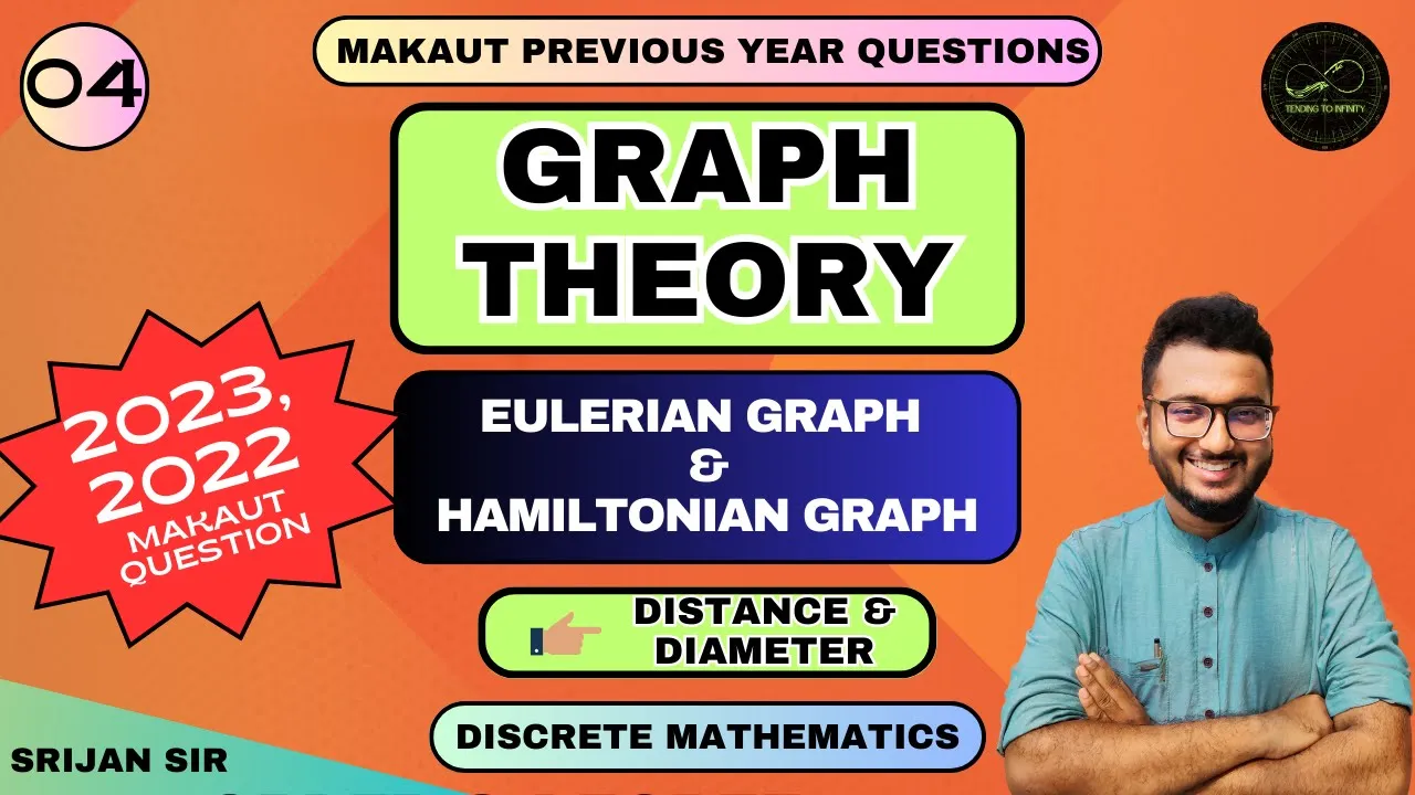 Lec-04 | Eulerian & Hamiltonian Graph | Distance & Diameter | Graph Theory | Discrete Mathematics