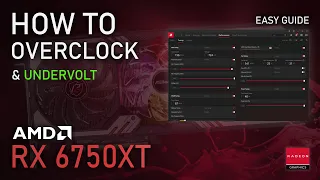 How to Overclock Undervolt RX 6750XT ADRENALIN 2023 Easy Tutorial