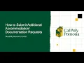 How to Submit an Additional Request