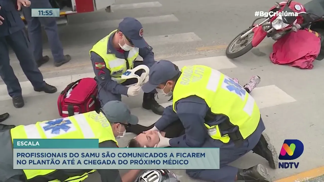 Profissionais do Samu são comunicados a ficarem no plantão até a chegada do próximo médico