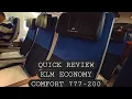 KLM 777-200 Economy Comfort - Honest Review from Amsterdam to Johannesburg