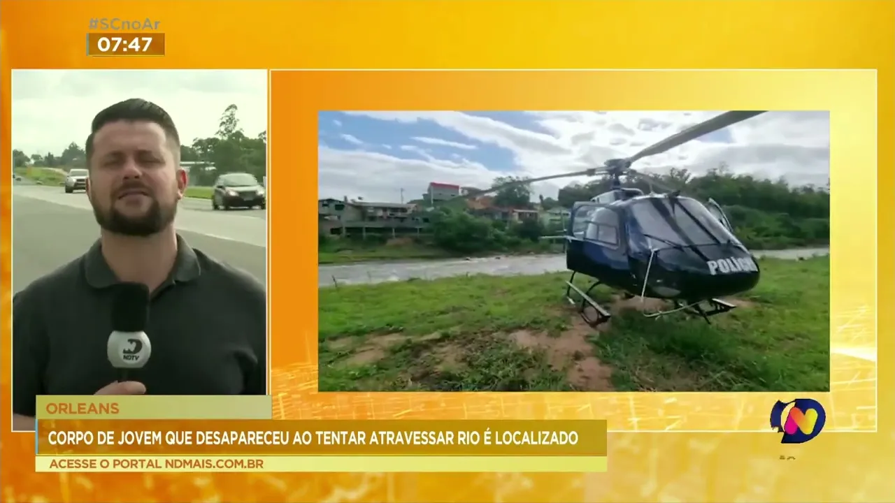 Corpo de jovem que desapareceu ao tentar atravessar rio é localizado em Criciúma