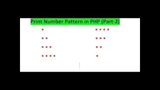 Star Pattern using Php