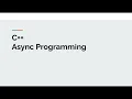 Async Programming in C