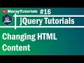 jQuery 16 - Changing HTML Content