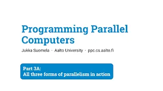 Programming Parallel Computers Part 3A