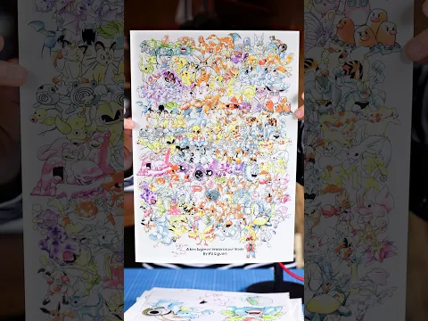 Painting All 151 Pokémon With Watercolour