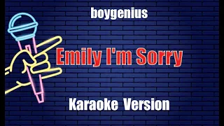 boygenius   Emily I'm Sorry Karaoke Version