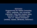 14 Object Orientation entities classes attributes behaviour