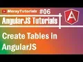 AngularJS Tutorial 06 - Create Tables in AngularJS
