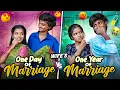 Lagu One day of Marriage Vs one Year of marriage 😅🤩 || #allariaarathi #aftermarriage