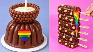 🍫❤️Fantasty Melted Chocolate Cake Decorating Ideas | Simple Cake Decoration Tutorials