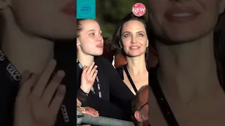 انجلينا جولي مع ابنتها    كم يوجد شبه بينهما      انجلينا جولي  أنجلينا جولي دندنها