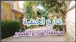 تعالوا نشوف جمال شارع الحنفية منطقة الفلل فى العجمي  دندنها