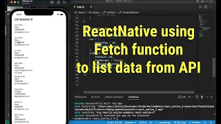 React Native fetch function list data from api