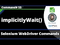 implicitlyWait Command - Selenium WebDriver
