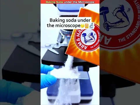 Baking Soda को माइक्रोस्कोप से देखा 🧐