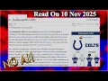 Indianapolis Colts No AI - 10 November 2025