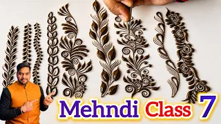 Mehndi class 7 | Border Mehndi | how to learn Mehndi | Mehndi Tutorial | Raj Mehandi Designer 