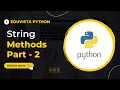 String Methods Part - 2 All About Strings EduVista Python