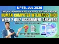 Design Implementation Of Human-Computer Interfaces Week 2 Quiz Assignment Answers NPTEL July 2026