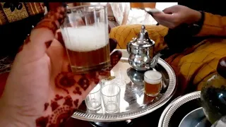 الشاي الصحراوي من يد زنوبة الله إعطيك صحة مع موسيقى رائعة بدون حقوق طبع ونشر للمونتاج دندنها