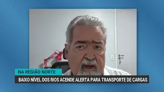 Baixo nível dos rios acende alerta para o transporte de cargas na Amazônia